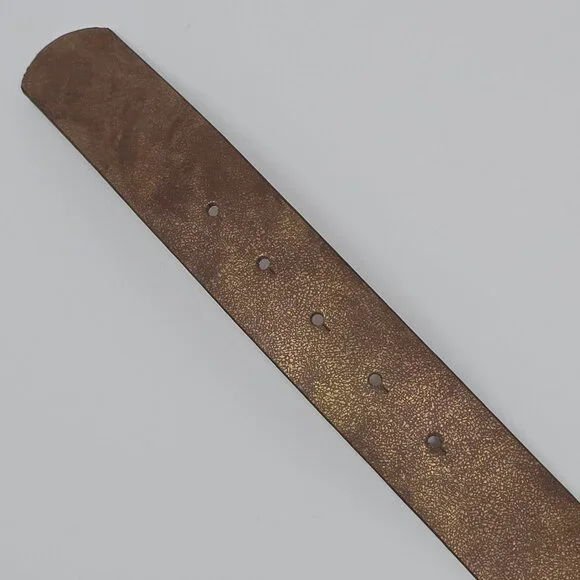 Guess Brown Boho Belt with Stone and Beaded Teardrop Buckle Size Large - Picture 10 of 11